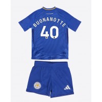 Dres Leicester City Facundo Buonanotte #40 Domaci za djecu 2024-25 Kratak Rukav (+ kratke hlače)